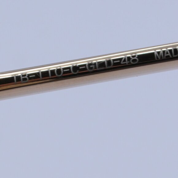 Thom Browne TB-110-C-GLD-48 Eyeglasses Gold 48mm Round Frame - Picture 7 of 11